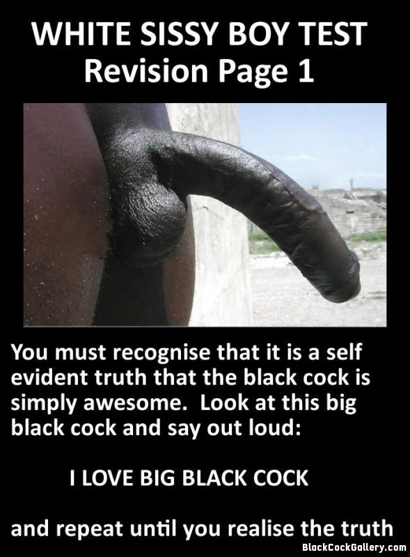 Worshiping Black Cock Sissy Captions